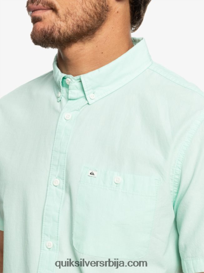 мушкарци Quiksilver винфалл кошуља кратких рукава ледена аква Z824VN382