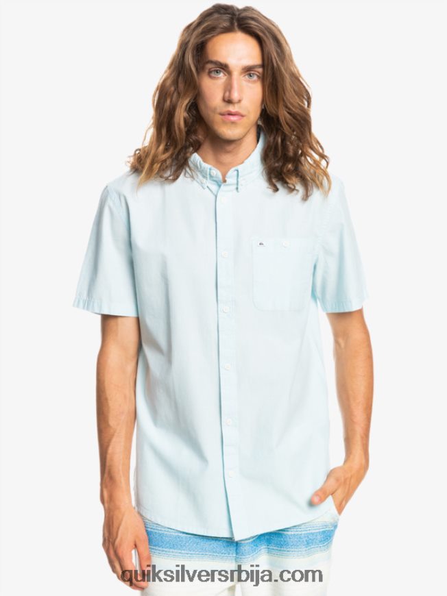 мушкарци Quiksilver винфалл кошуља кратких рукава прозрачно плаво Z824VN384