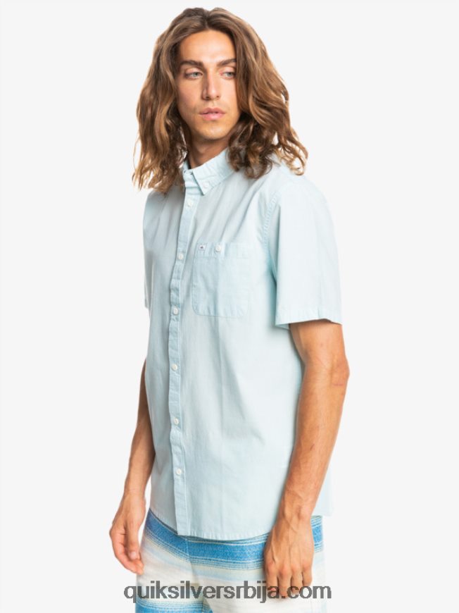 мушкарци Quiksilver винфалл кошуља кратких рукава прозрачно плаво Z824VN384