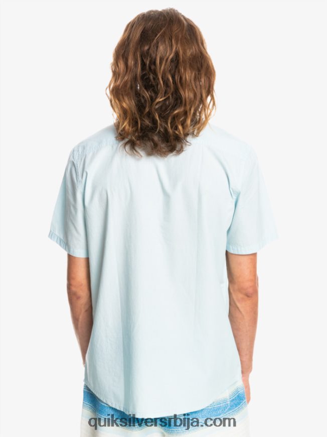 мушкарци Quiksilver винфалл кошуља кратких рукава прозрачно плаво Z824VN384