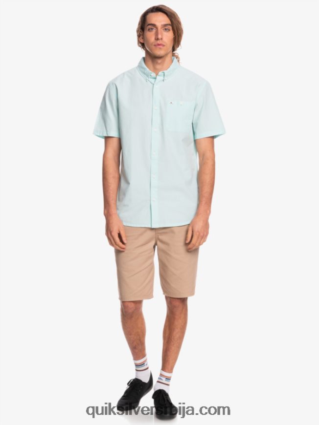 мушкарци Quiksilver винфалл кошуља кратких рукава анђео плави Z824VN385