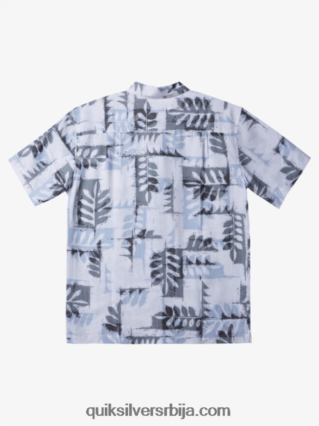 мушкарци Quiksilver ватерман цаноес рееф техничка кошуља кратких рукава бели кану гребен ж Z824VN398
