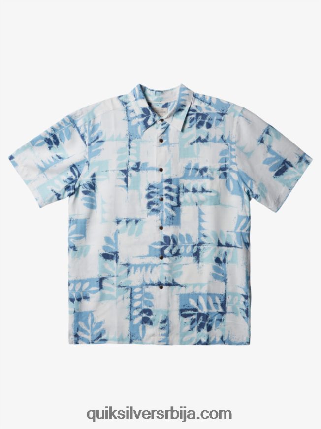 мушкарци Quiksilver ватерман цаноес рееф техничка кошуља кратких рукава сумрак плави кану гребен ж Z824VN399