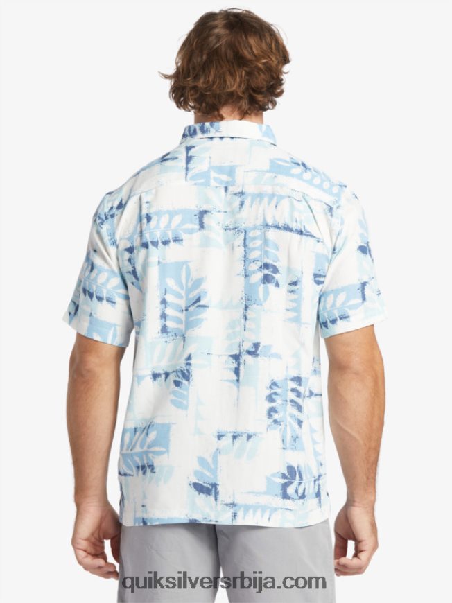мушкарци Quiksilver ватерман цаноес рееф техничка кошуља кратких рукава сумрак плави кану гребен ж Z824VN399
