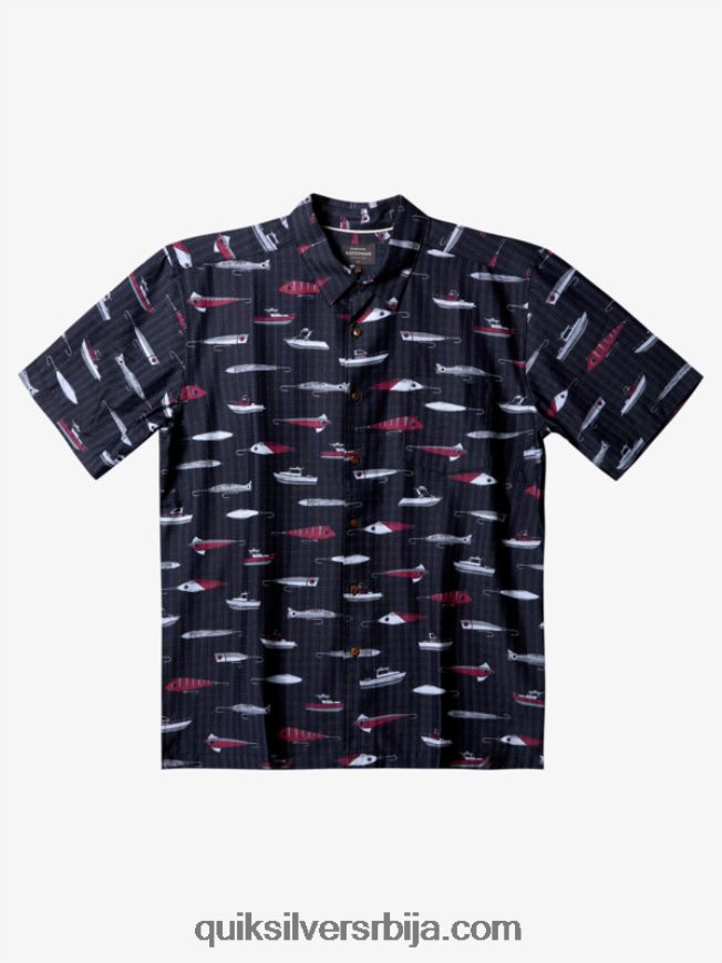 мушкарци Quiksilver ватерман драг веек техничка мајица кратких рукава блацк драг веек Z824VN441