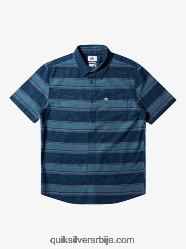 мушкарци Quiksilver цали сунрисе кошуља кратких рукава поноћна морнарица кали стр Z824VN446