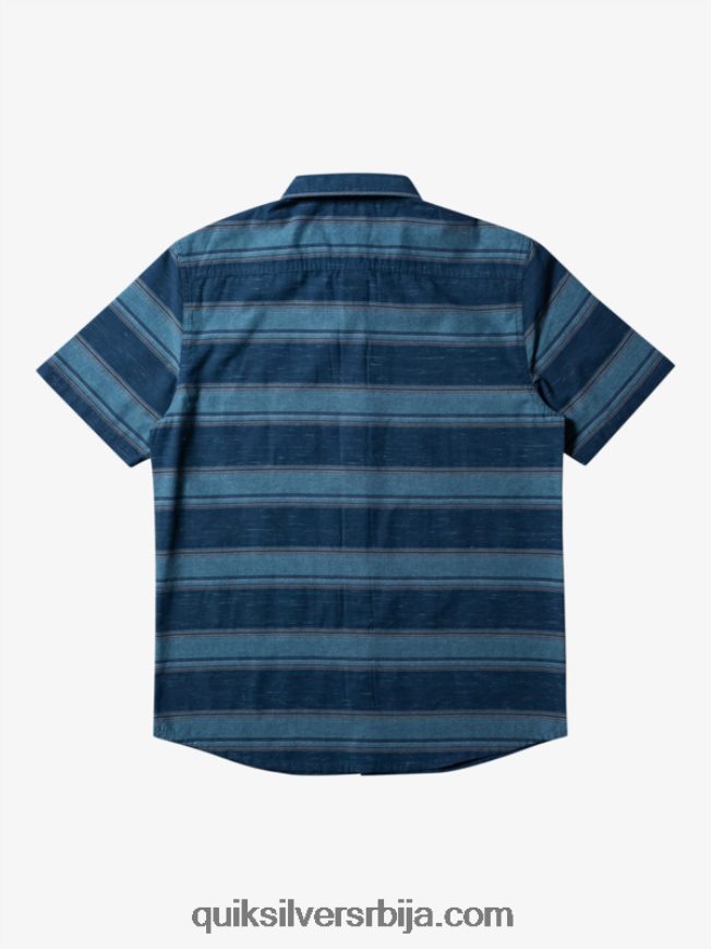 мушкарци Quiksilver цали сунрисе кошуља кратких рукава поноћна морнарица кали стр Z824VN446