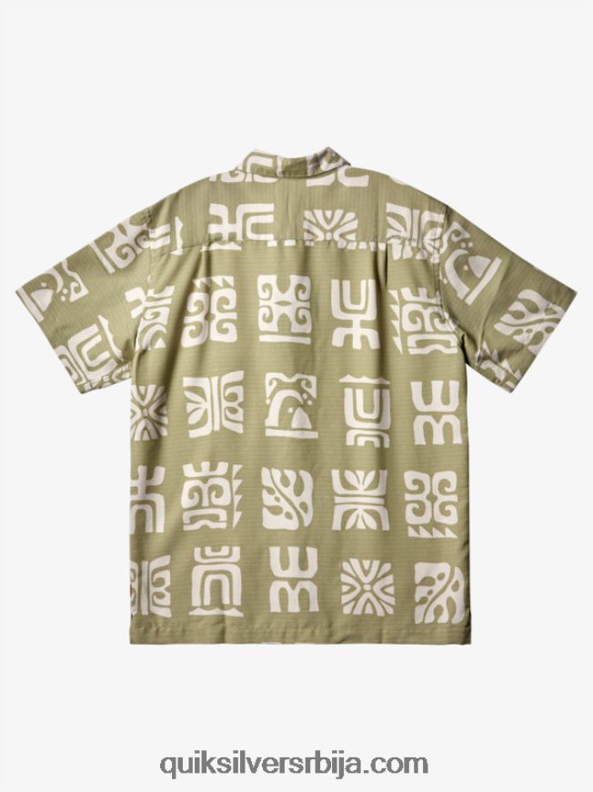 мушкарци Quiksilver кошуља кратких рукава ватерман канал паддле весло за канале за чај Z824VN458