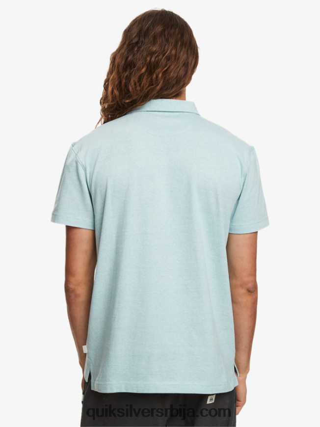 мушкарци Quiksilver Сунсет цруисе поло мајица кратких рукава камеја плава Z824VN477