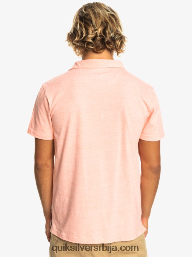 мушкарци Quiksilver Сунсет цруисе поло мајица кратких рукава свеж лосос Z824VN480