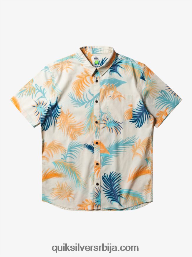мушкарци Quiksilver Тропицал глитцх кошуља кратких рукава бреза тропска грешка Z824VN550