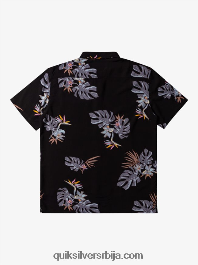 мушкарци Quiksilver цветна кошуља кратких рукава црни цветни сс Z824VN649