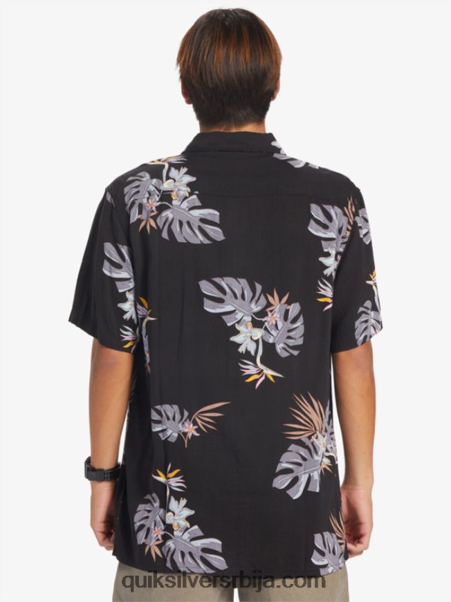 мушкарци Quiksilver цветна кошуља кратких рукава жуманце цветни сс Z824VN651
