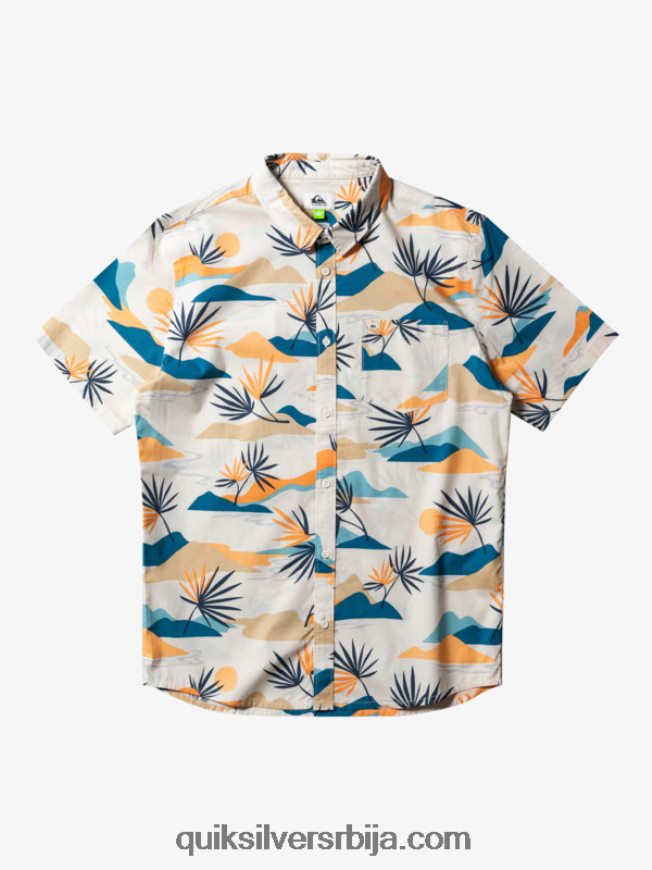 мушкарци Quiksilver спора ошамућена кошуља кратких рукава бреза спора омамљеност сс Z824VN666