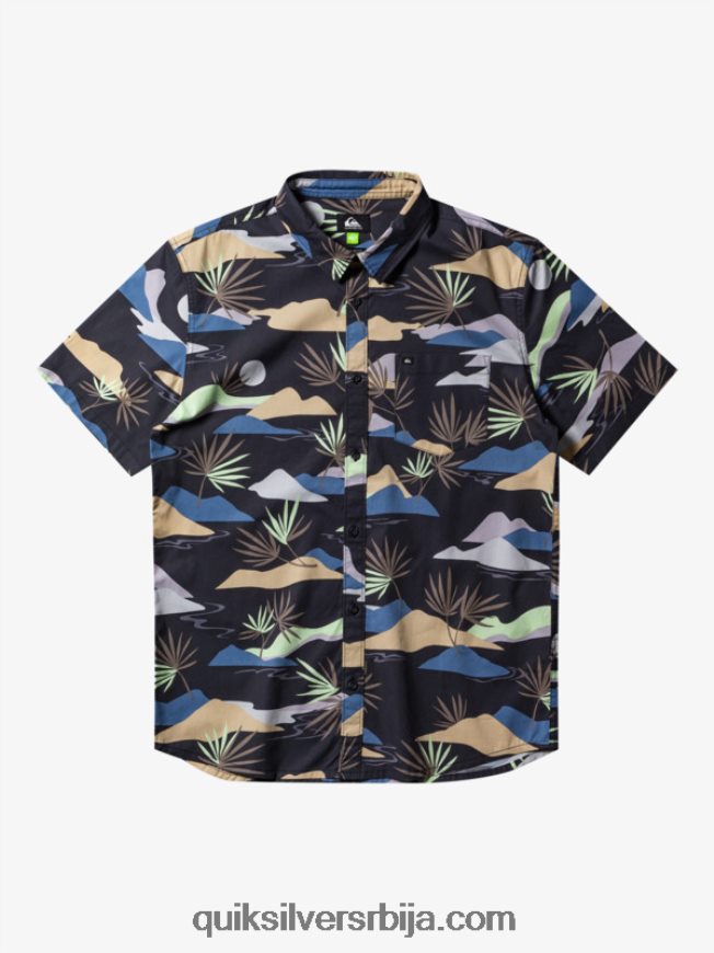 мушкарци Quiksilver спора ошамућена кошуља кратких рукава асфалт споро ошамућеност сс Z824VN667