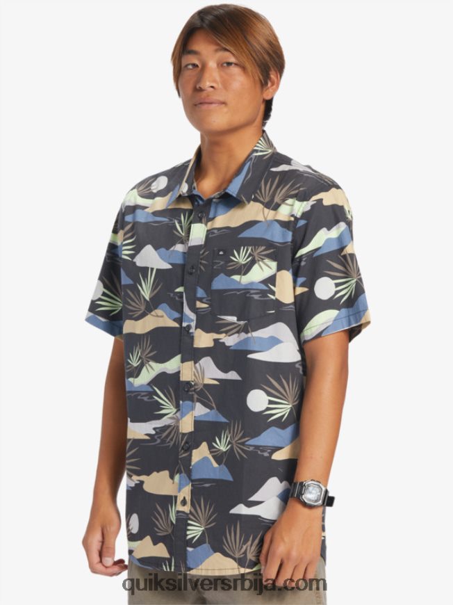 мушкарци Quiksilver спора ошамућена кошуља кратких рукава асфалт споро ошамућеност сс Z824VN667
