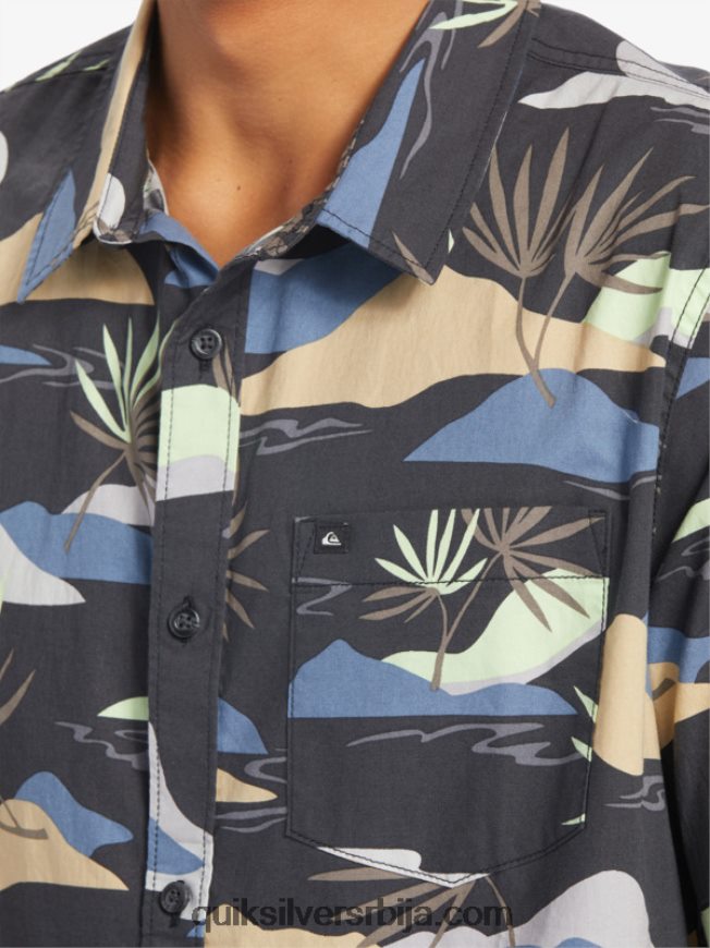мушкарци Quiksilver спора ошамућена кошуља кратких рукава асфалт споро ошамућеност сс Z824VN667