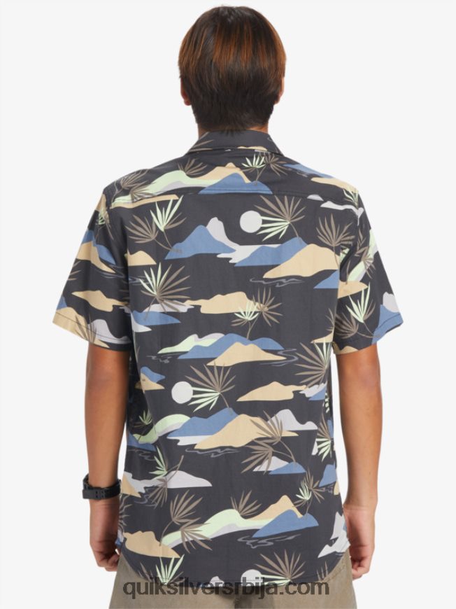 мушкарци Quiksilver спора ошамућена кошуља кратких рукава асфалт споро ошамућеност сс Z824VN667