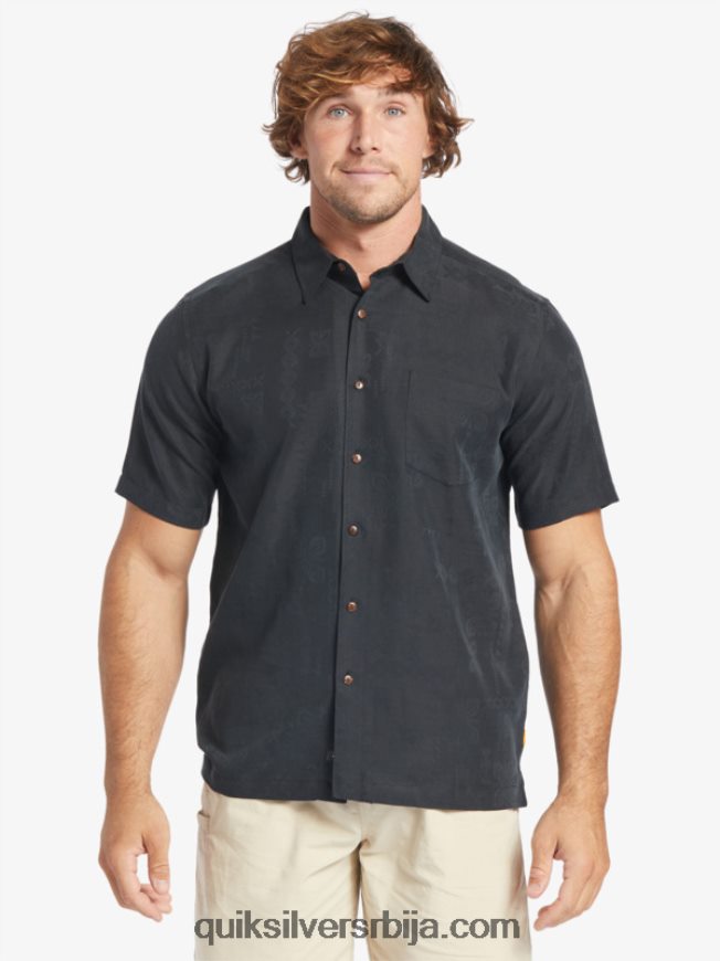 мушкарци Quiksilver кошуља кратких рукава ватерман манеле баи црн Z824VN798