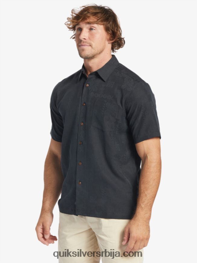 мушкарци Quiksilver кошуља кратких рукава ватерман манеле баи црн Z824VN798