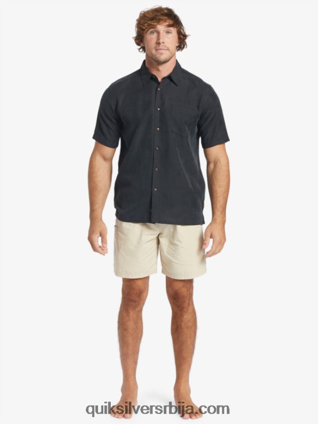 мушкарци Quiksilver кошуља кратких рукава ватерман манеле баи црн Z824VN798