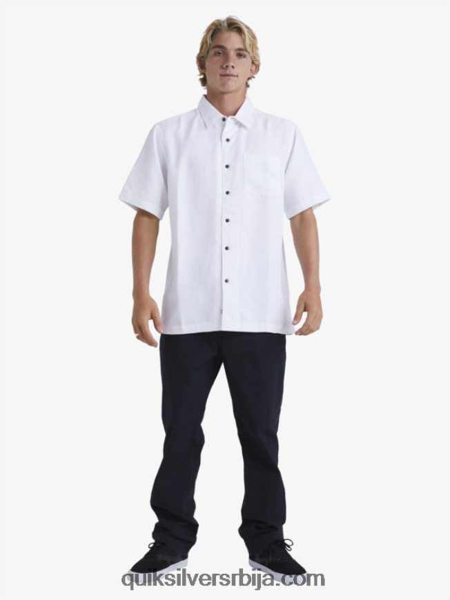 мушкарци Quiksilver кошуља кратких рукава ватерман манеле баи бео Z824VN799