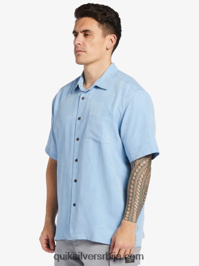 мушкарци Quiksilver кошуља кратких рукава ватерман манеле баи сумрачно плаво Z824VN800