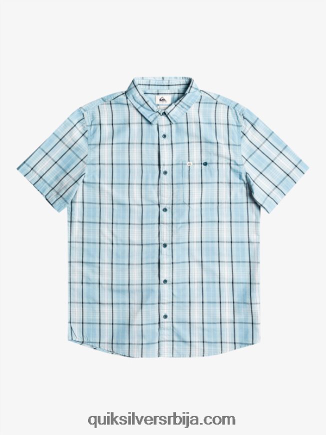 мушкарци Quiksilver нова свинтон кошуља кратких рукава небеско плави свинтон Z824VN916
