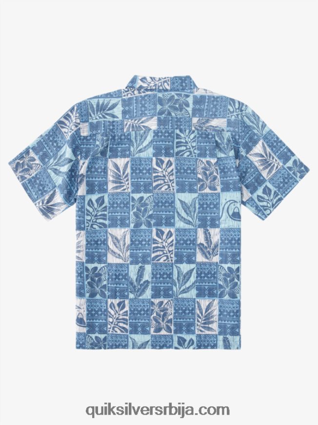 мушкарци Quiksilver Ватерман лист кутије хавајска кошуља сумрачно плаве кутије за листове Z824VN917