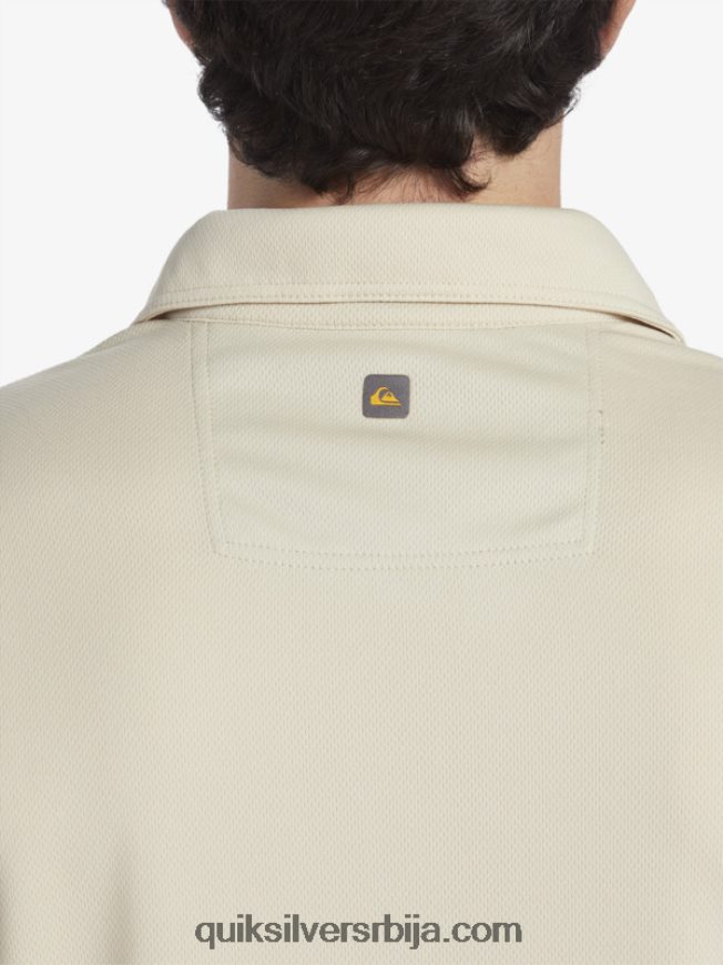 мушкарци Quiksilver Ватерман поло мајица кратких рукава браон пиринач Z824VN95