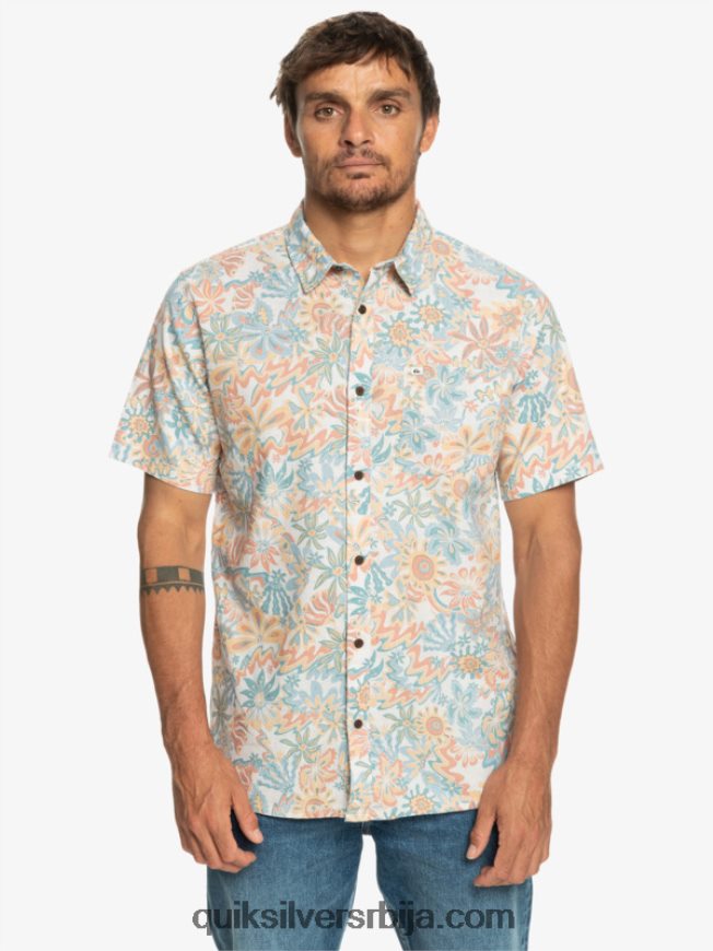 мушкарци Quiksilver сурфаделица кошуља кратких рукава бреза сурфаделица Z824VN968