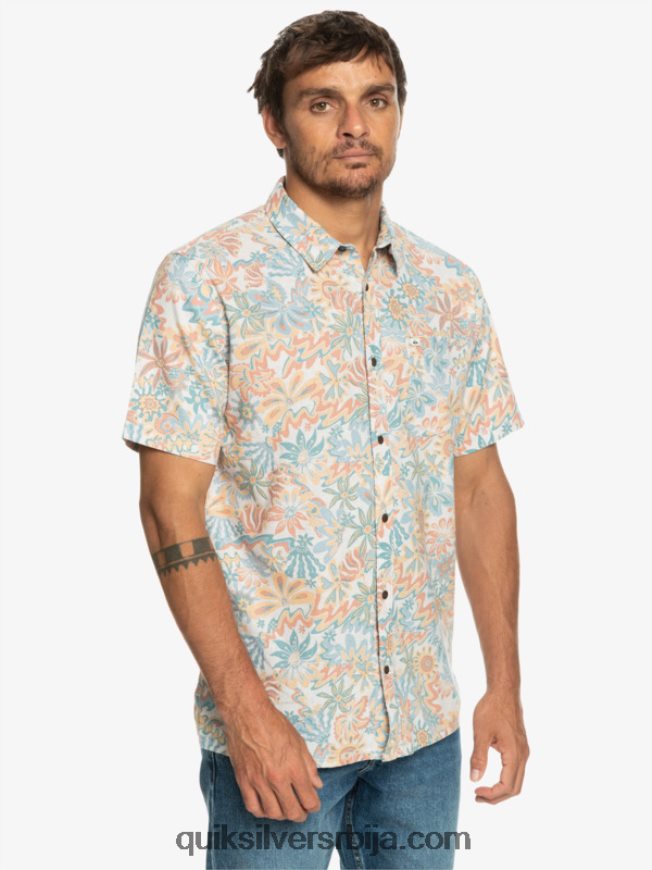 мушкарци Quiksilver сурфаделица кошуља кратких рукава бреза сурфаделица Z824VN968