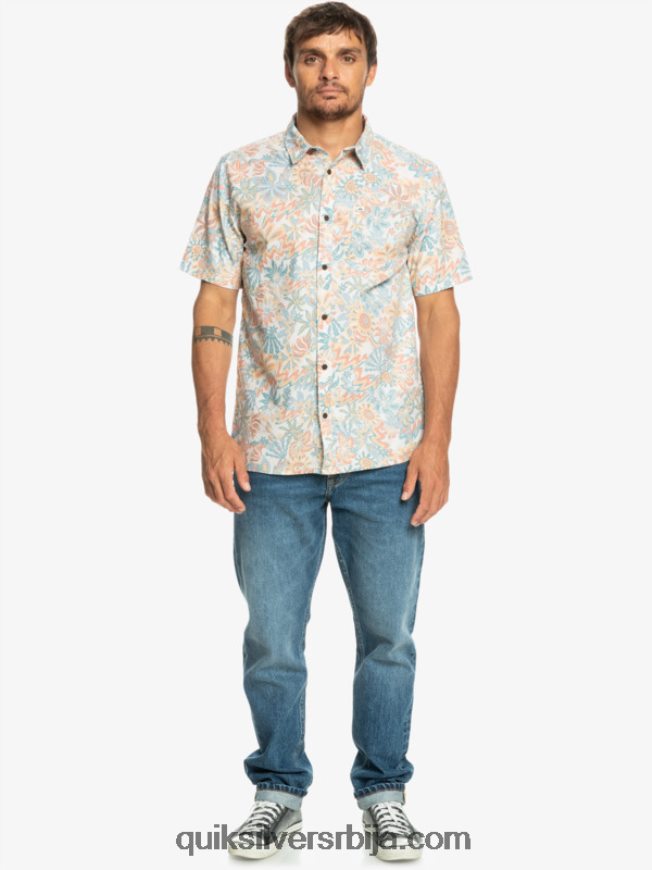 мушкарци Quiksilver сурфаделица кошуља кратких рукава бреза сурфаделица Z824VN968