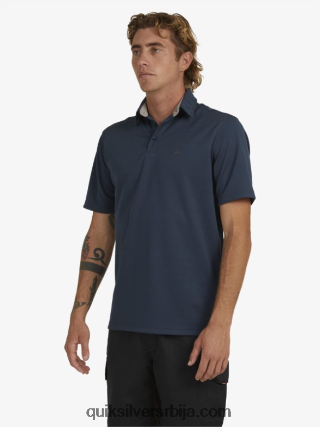 мушкарци Quiksilver Ватерман поло мајица кратких рукава поноћна морнарица Z824VN96