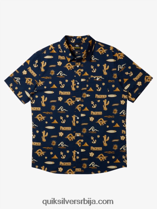 мушкарци Quiksilver x Pacifico кратак рукав морнарски сако Z824VN15