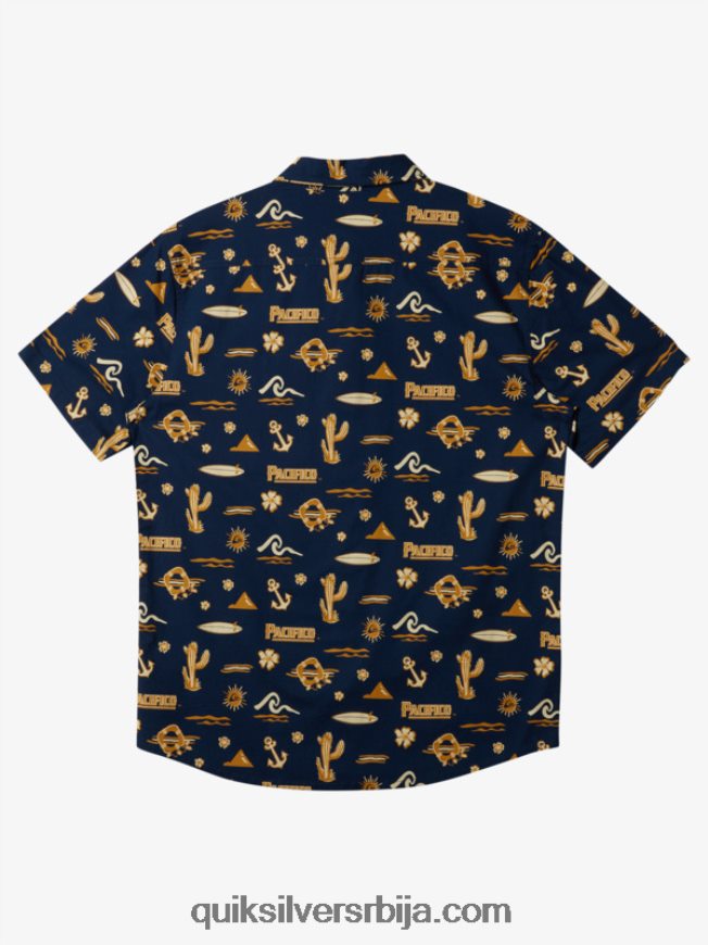 мушкарци Quiksilver x Pacifico кратак рукав морнарски сако Z824VN15