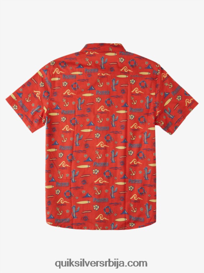 мушкарци Quiksilver x Pacifico кратак рукав ред пацифицо куиксилвер Z824VN16