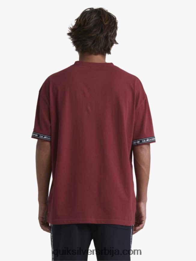мушкарци Quiksilver x Stab Мајица 90-их рубинско вино Z824VN1864