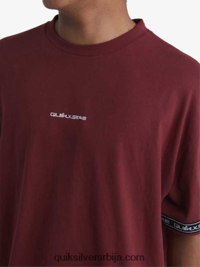 мушкарци Quiksilver x Stab Мајица 90-их рубинско вино Z824VN1864