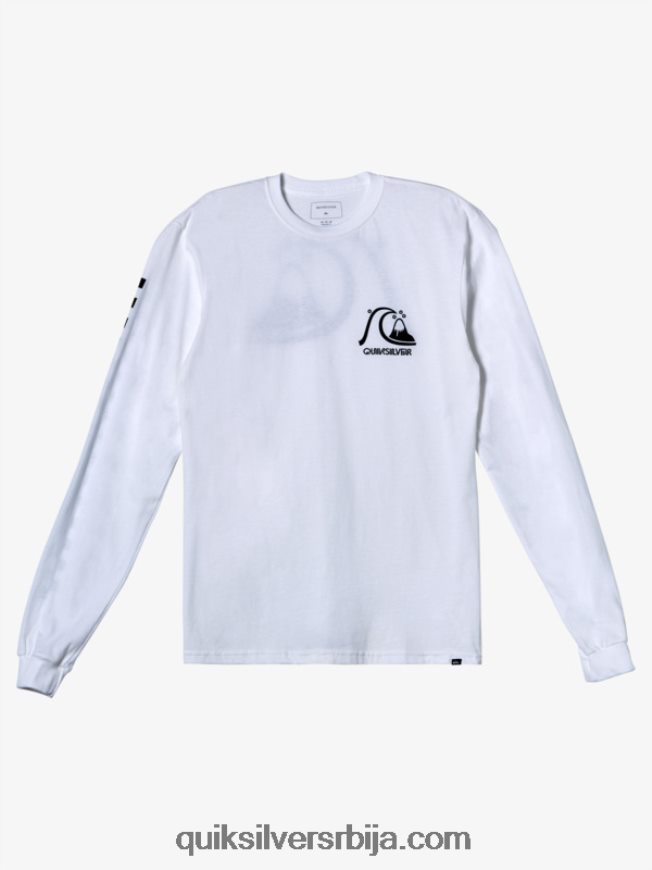мушкарци Quiksilver оригинална лс мајица бео Z824VN1001