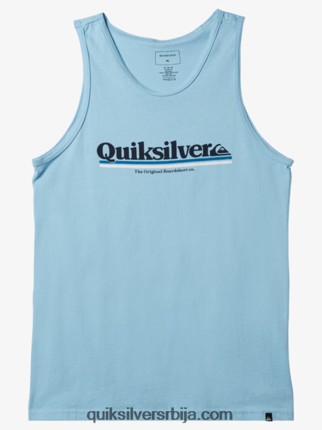 мушкарци Quiksilver мајица између редова небеско плаветнило Z824VN1002