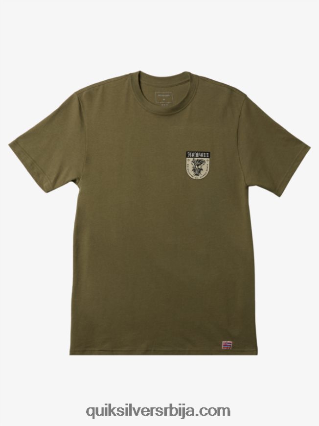мушкарци Quiksilver Хаваии икаика схиелд мајица детелина са четири листа Z824VN1005