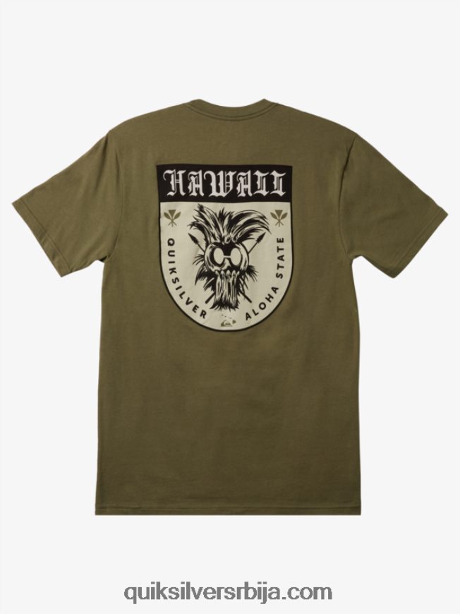 мушкарци Quiksilver Хаваии икаика схиелд мајица детелина са четири листа Z824VN1005