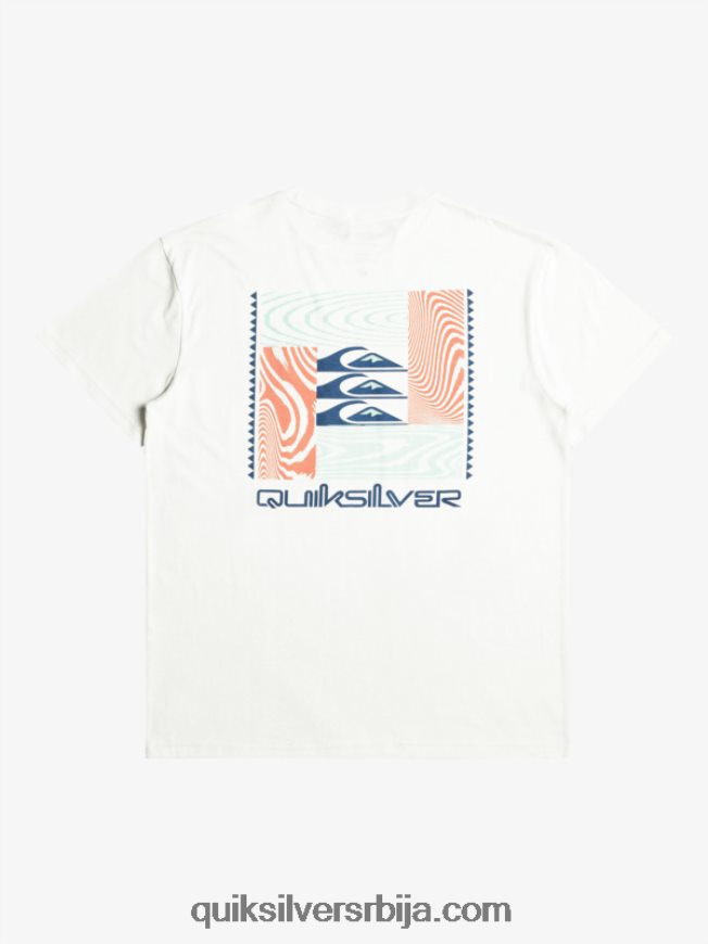 мушкарци Quiksilver мајица са искривљеним узорцима Снежана Z824VN1013