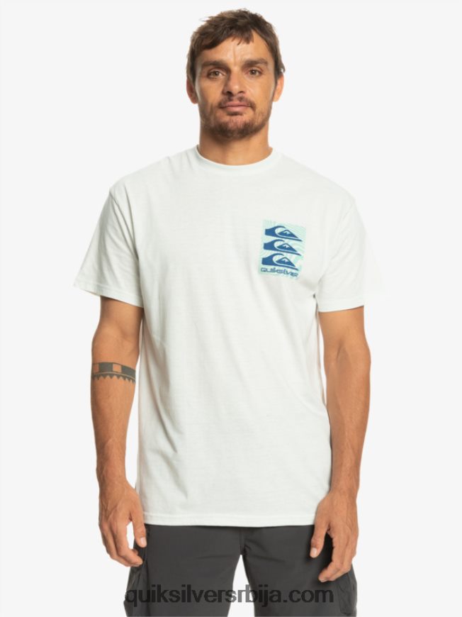 мушкарци Quiksilver мајица са искривљеним узорцима Снежана Z824VN1013