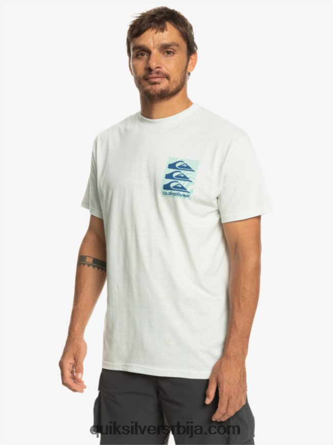 мушкарци Quiksilver мајица са искривљеним узорцима Снежана Z824VN1013