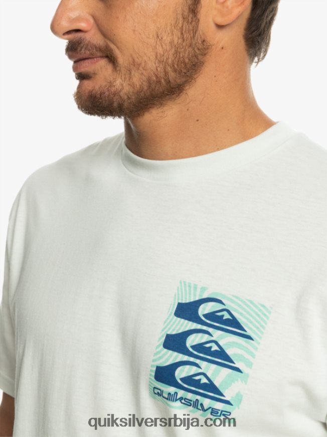 мушкарци Quiksilver мајица са искривљеним узорцима Снежана Z824VN1013