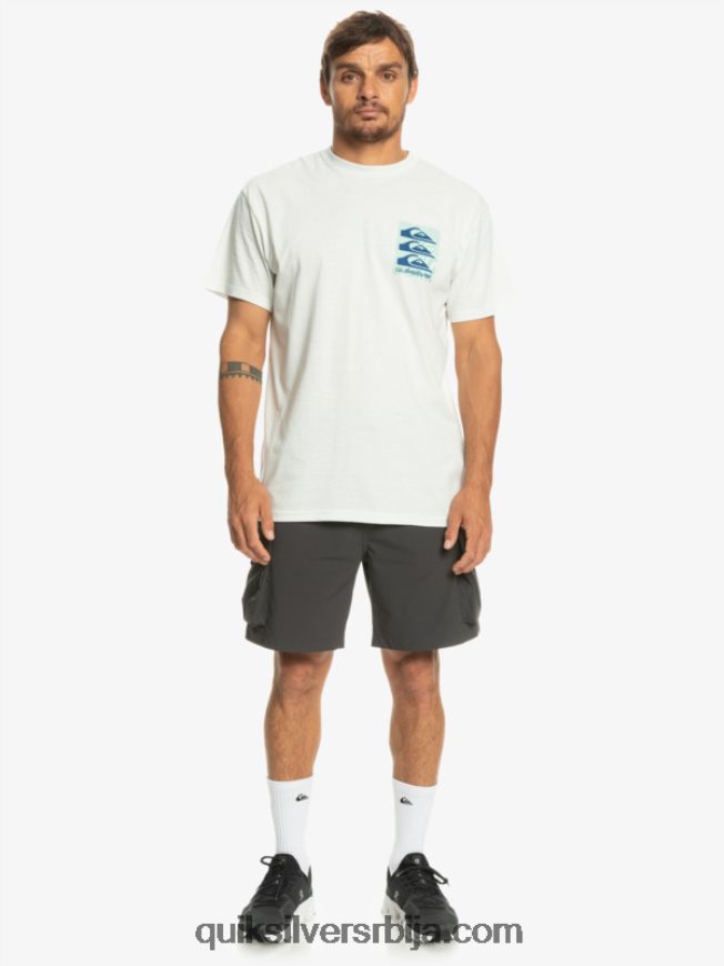мушкарци Quiksilver мајица са искривљеним узорцима Снежана Z824VN1013