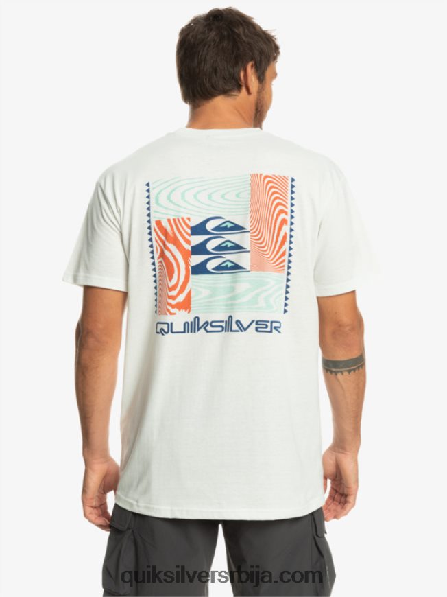 мушкарци Quiksilver мајица са искривљеним узорцима Снежана Z824VN1013