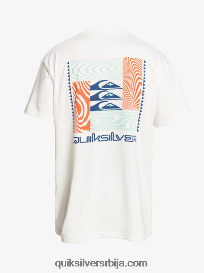 мушкарци Quiksilver мајица са искривљеним узорцима Снежана Z824VN1013
